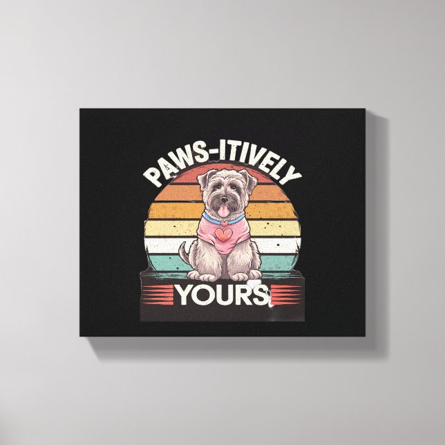 Paws-Hund Leinwanddruck (Vorderseite)