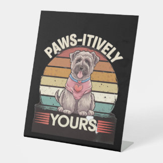 Paws-Hund Sockelschild