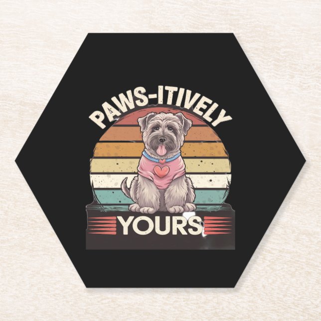Paws-Hund Untersetzer (Vorderseite)