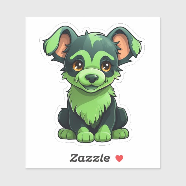 Paws in Action: Energetic Dog Stickers for Adventu Aufkleber (Blatt)
