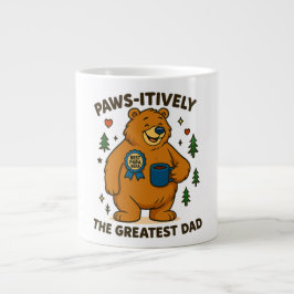 Paws-itiv der Beste Vater-Bär Jumbo-Tasse