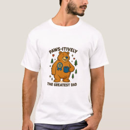 Paws-itiv der Beste Vater-Bär T-Shirt