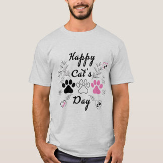 "Paws & Liebe" - Niedlicher Pet Lover Floral T - S T-Shirt