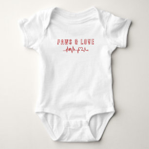 Paws & Liebe Niedliches Haustier Lover Typografie Baby Strampler