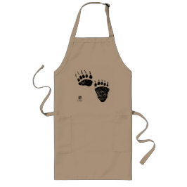 Paws mit schwarzem Bär - Lange Schürze