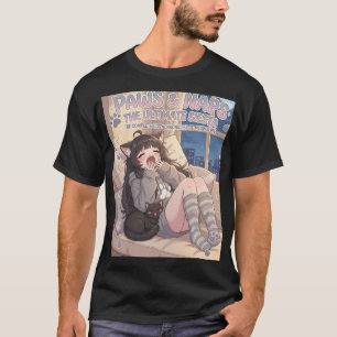 Paws & Naps Die ultimative Siesta Cozy Anime Girl T-Shirt