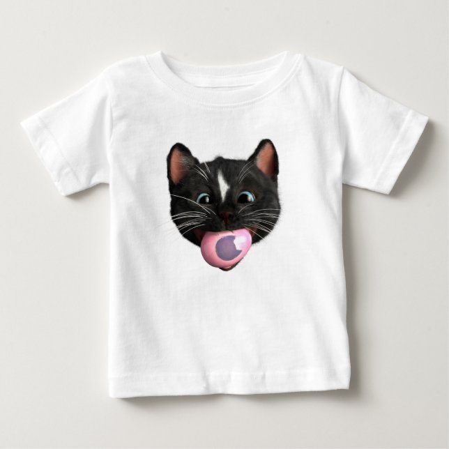 Paws Off My Egg: Felinis geschmackvoller Schatz Baby T-shirt (Vorderseite)