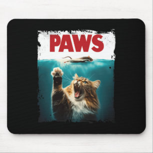 Paws Parody Cat Mouse Humous Cat Chasing Mouse K Mousepad