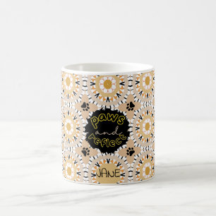 PAWS & REFLECT Karamell-Beige-Mandala Kaffeetasse