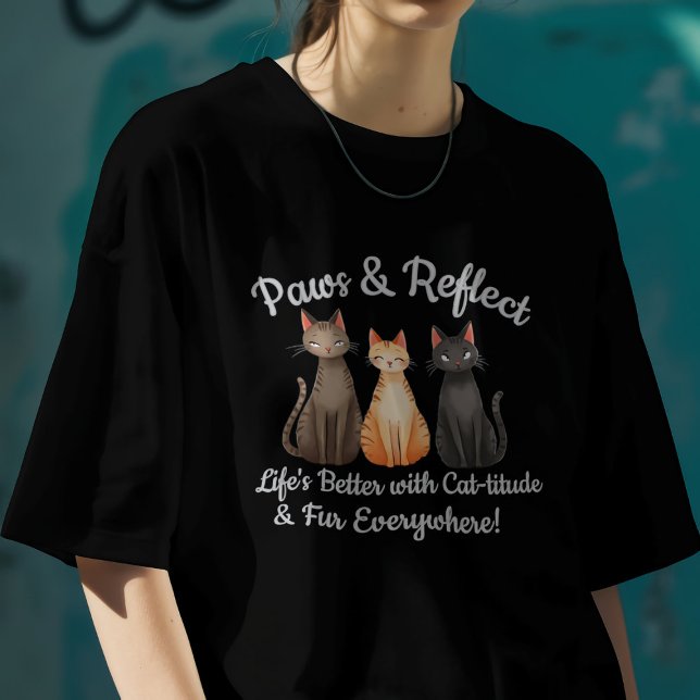 Paws & Reflection Adorable Cats T-Shirt (Von Creator hochgeladen)