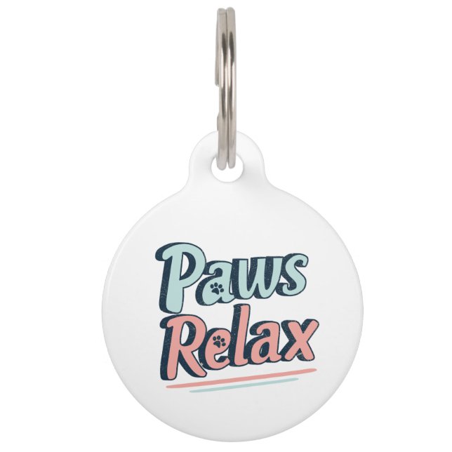 Paws Relax Haustiermarke (Vorderseite)