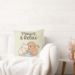Paws & Relax – Süßes gemütliches Kissen mit Hund u
