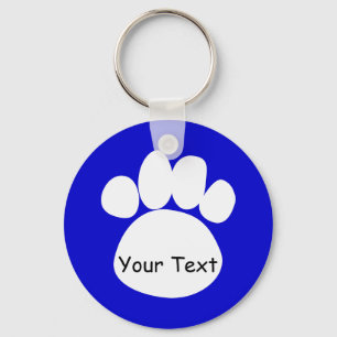 Paws Schlüsselkette Blau Schlüsselanhänger