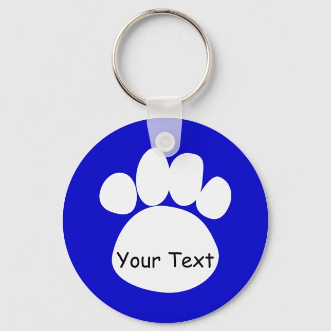 Paws Schlüsselkette Blau Schlüsselanhänger (Vorderseite)