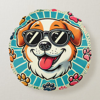 Paws & Shades Rundkissen Rundes Kissen