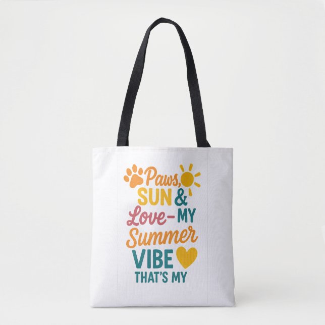 Paws, Sun & Love – Summer Vibes for Pet Lovers Tasche (Vorderseite)