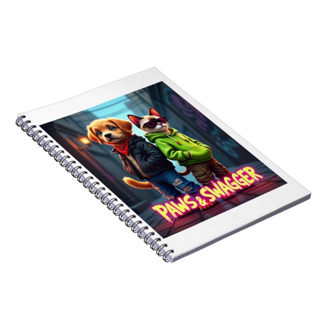Paws & Swagger™ Niedliches Haustier Inspiriert - S Notizblock (Rechte Seite)