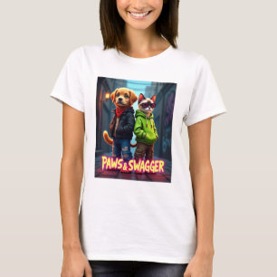 Paws & Swagger™ Stilvolle Pet-Apparel-Babydecke T-Shirt