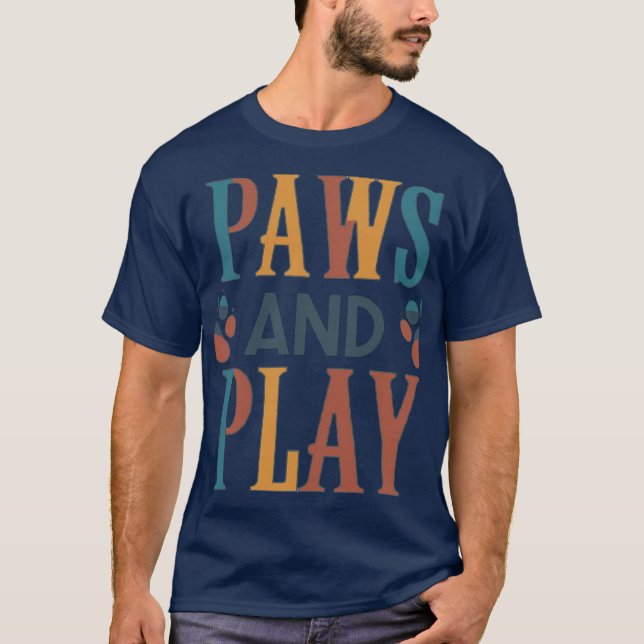 Paws und Play. T-Shirt (Vorderseite)