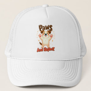 Paws und Reflektoren für Niedliche Hunde Truckerkappe