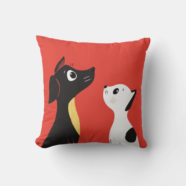 Paws & Whiskers Kissen (Vorderseite)