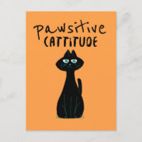 Pawsistisch Niedliche Katze Spaß Schwarzer Orange