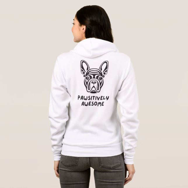 Pawsistisch Phantastischer Bulldog Hoodie (Schwarz voll)