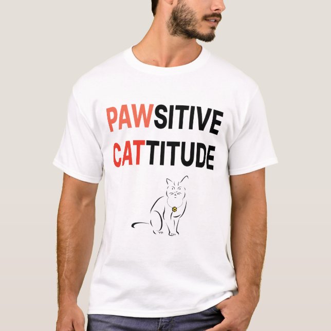 Pawsistische Cattitude T-Shirt (Vorderseite)