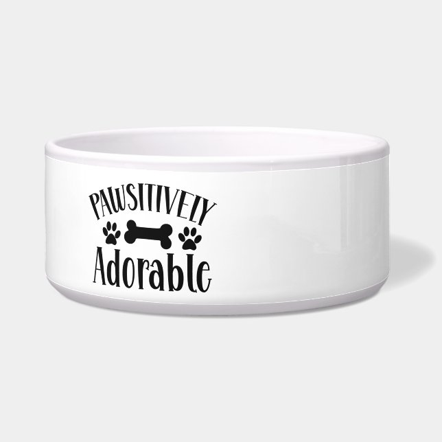 Pawsitiv Adorbierend Keramik Dog Bowl Napf (Links)