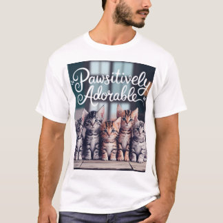 Pawsitiv Kätzchen T-Shirt - Tragen Sie Ihre Liebe 
