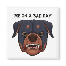 Pawsitiv Moody: Mad Dog Face Magnet