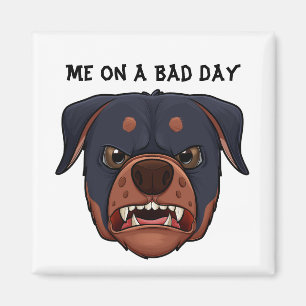 Pawsitiv Moody: Mad Dog Face Magnet