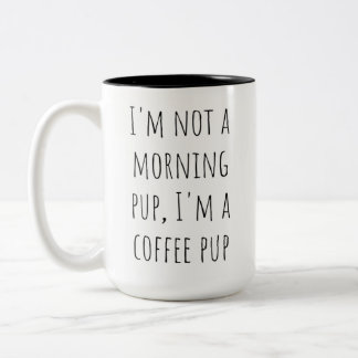 Pawsitiv Punny Coffee Cup - Niedliches Hundebeitra Zweifarbige Tasse