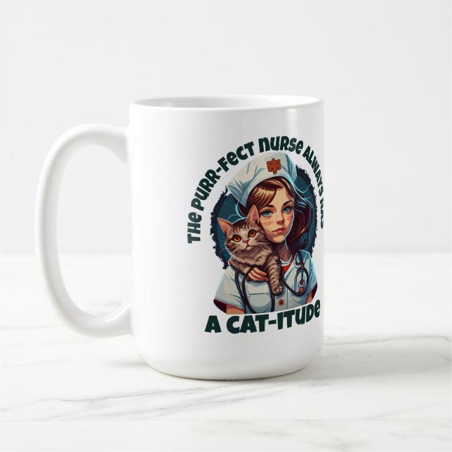 Pawsitiv Purfect Cat Nurse Kaffeetasse (Links)