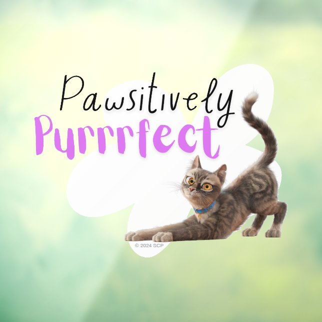 Pawsitiv Purfect Fensteraufkleber (Blatt 3)