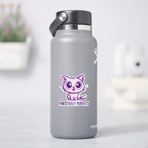 Pawsitiv Purfect, schöne Manga Kitten Aufkleber