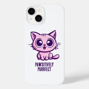 Pawsitiv Purfect, schöne Manga Kitten Case-Mate iPhone 14 Hülle
