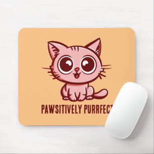 Pawsitiv Purfect, schöne Manga Kitten Mousepad