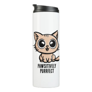 Pawsitiv Purfect, schöne Manga Kitten Thermosbecher