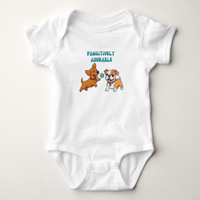 pawsitiv schön baby strampler (Vorderseite)