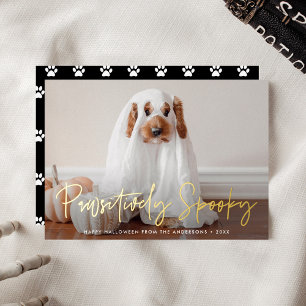 Pawsitiv Spooky Halloween Foto Folien Feiertagskarte