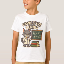 Pawsitive Genie - Professor Cat T-Shirt