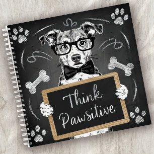 Pawsitive intelligente Hündin denken Notizbuch
