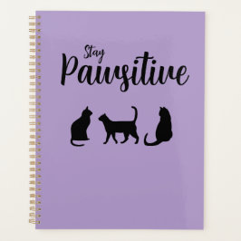 Pawsitive Schwarze Katze bleibe Planer