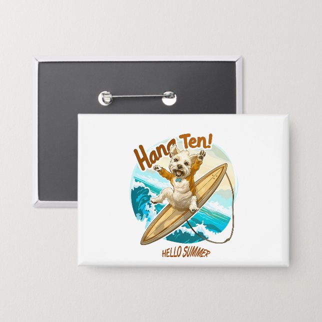 Pawsitive Sommerschwellung Button (Vorderseite/Rückseite)