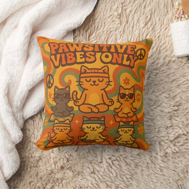 Pawsitive Vibes Only Kissen (Decke)