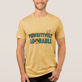 Pawsitively Adorable Dog Lover Tri-Blend Shirt