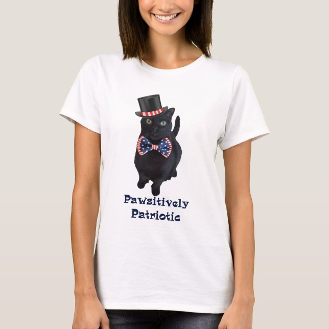 Pawsitively patriotisch T-Shirt (Vorderseite)
