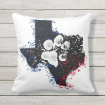 Pawsitively prächtiges Texas Wurfs-Kissen