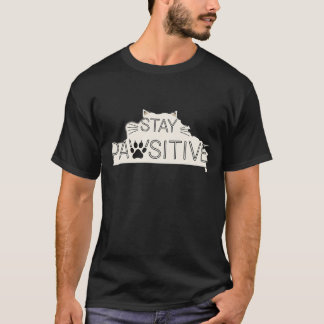 Pawsitively Purrfect Mom Black Cat T-Shirt